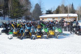 93 sledders took part in the first ever District 1 Ride For Dad fundraiser to fight prostate cancer, which took place on February 28 at the Snow Road Snowmobile Club